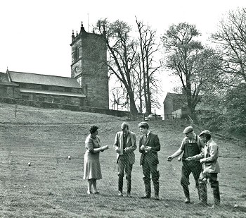 Philip O and Jack O with research workers